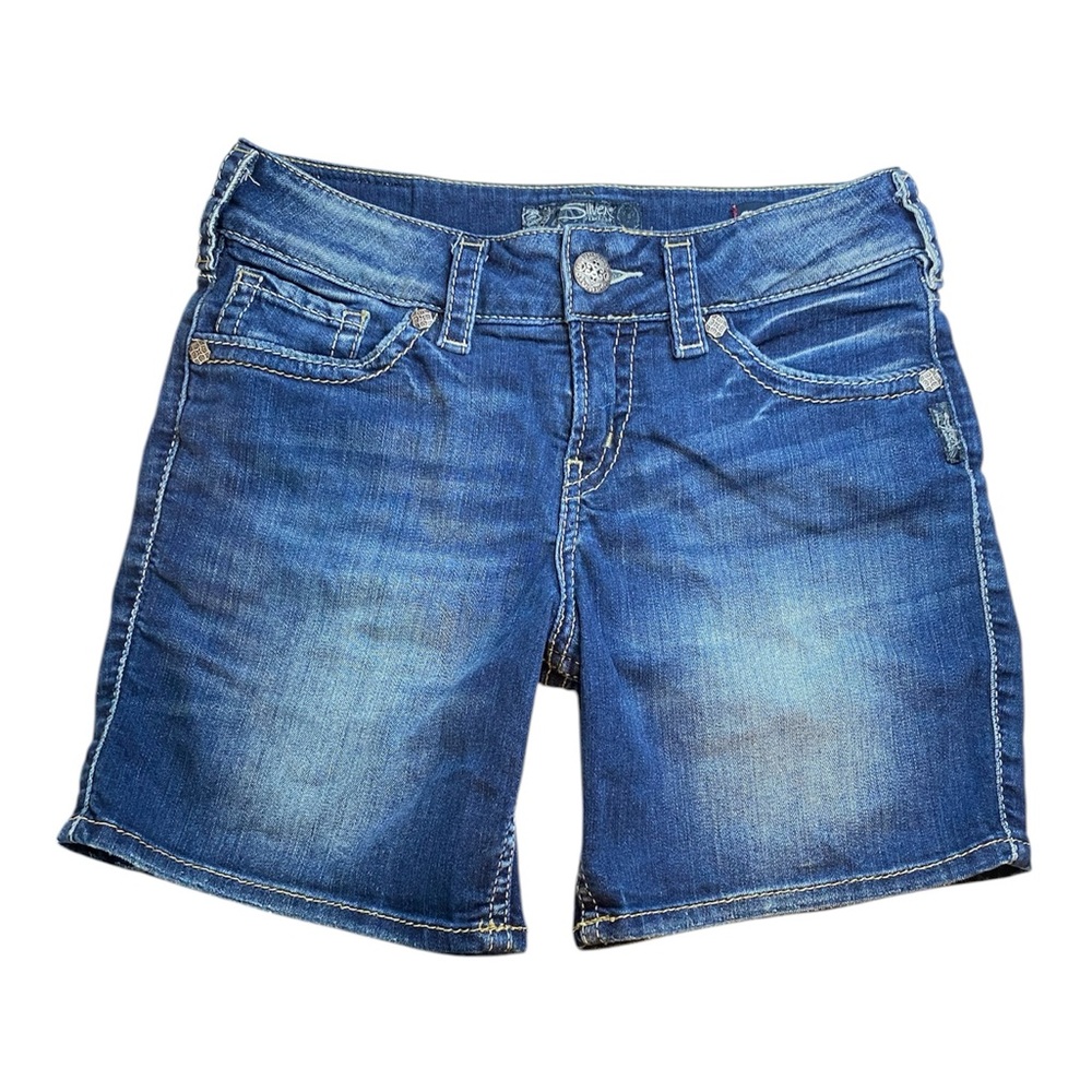 Silver Jeans Suki Mid-Rise Shorts Size 28